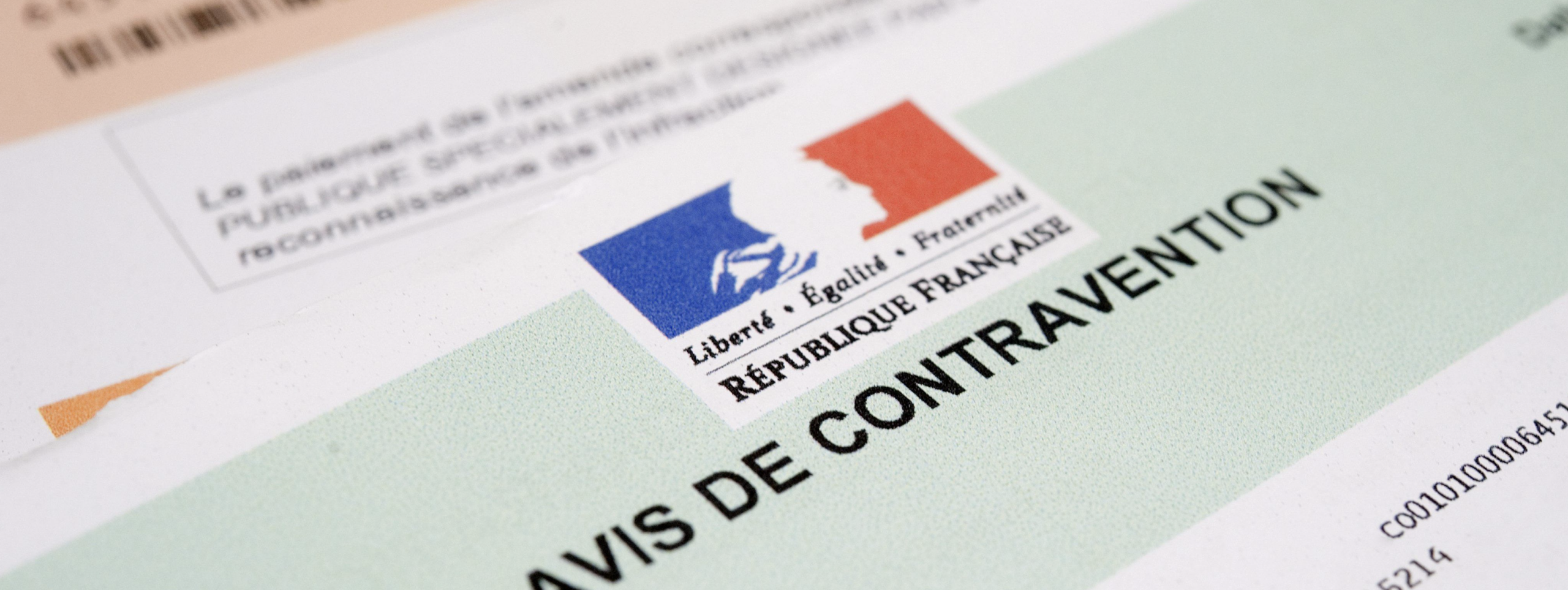 Avis de contravention retrait de points