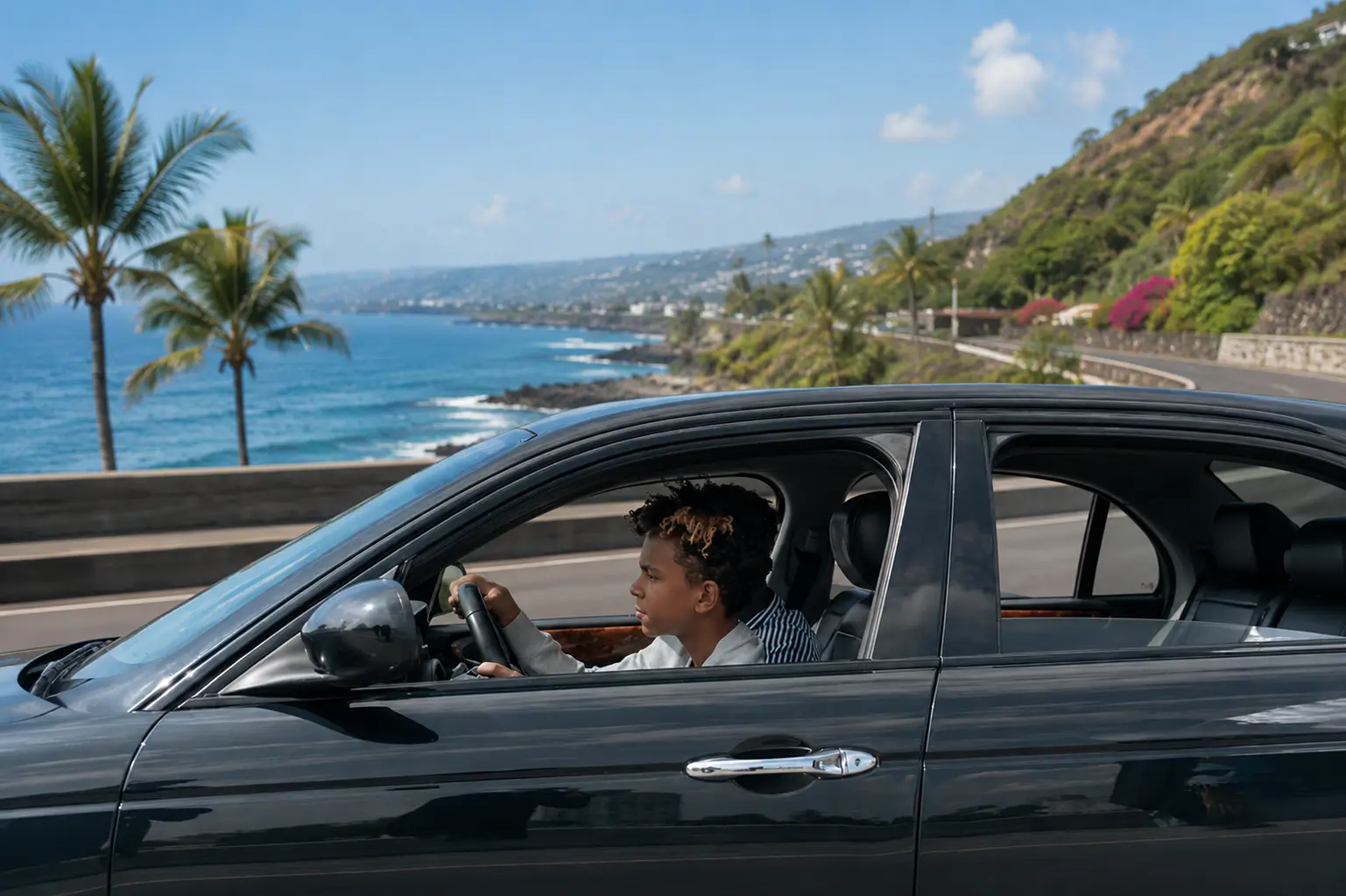 Jeune conducteur en permis probatoire circulant à La Réunion – guide pour éviter l'invalidation du permis de conduire